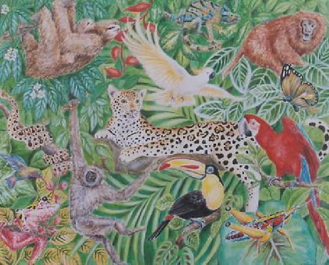 Exceptional Tropical Murals Muralist Carolee Merrill